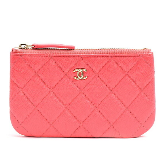 CHANEL Handbags - CHANEL Pink Caviar Leather Wallet